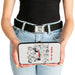 Hinged Wallet - Peanuts Gang THE IN CROWD Group Pose White/Black/Red Hinged Wallets Peanuts Worldwide LLC