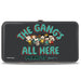 Hinged Wallet - Peanuts Gang THE GANG'S ALL HERE Group Pose Black/Blue Hinged Wallets Peanuts Worldwide LLC   