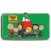 Hinged Wallet - Peanuts Gang HAPINESS IS BEING ONE OF THE GANG Group Pose Green Hinged Wallets Peanuts Worldwide LLC   