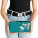 Hinged Wallet - Rocko's Modern Life Rocko & Spunky Pose + Logo Turquoise White Hinged Wallets Nickelodeon