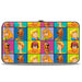 Hinged Wallet - Scooby Doo 5-Character Face Blocks Multi Color Hinged Wallets Scooby Doo