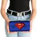 Hinged Wallet - Superman Shield Centered Shield Stripe Blues Hinged Wallets DC Comics