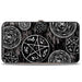 Hinged Wallet - Supernatural Devil's Trap Pentagrams Grays Black White Hinged Wallets Supernatural