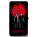 Hinged Wallet - SUPERNATURAL SAM & DEAN WINCHESTER Pose DRIVER PICKS THE MUSIC Shattered Glass Black Red White Hinged Wallets Supernatural