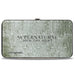 Hinged Wallet - Supernatural 4-Character Face Blur Symbols + Logo Grays Black Hinged Wallets Supernatural