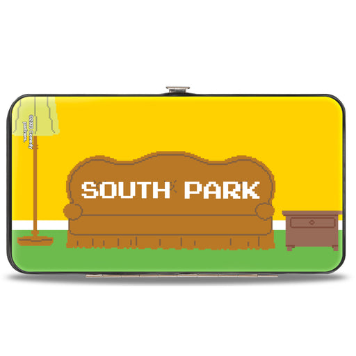 Hinged Wallet - SOUTH PARK Boys 8-Bit Couch Pose Yellow Hinged Wallets Comedy Central   