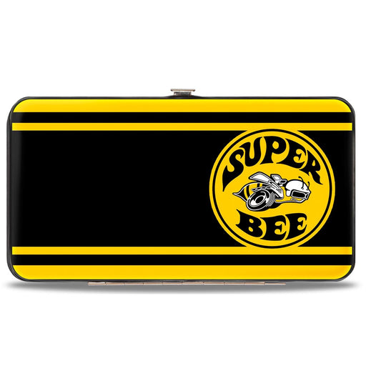 Hinged Wallet - SUPER BEE Logo Stripes Black Yellow Hinged Wallets Dodge