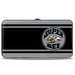 Hinged Wallet - SUPER BEE Logo Stripes Black Gray Hinged Wallets Dodge