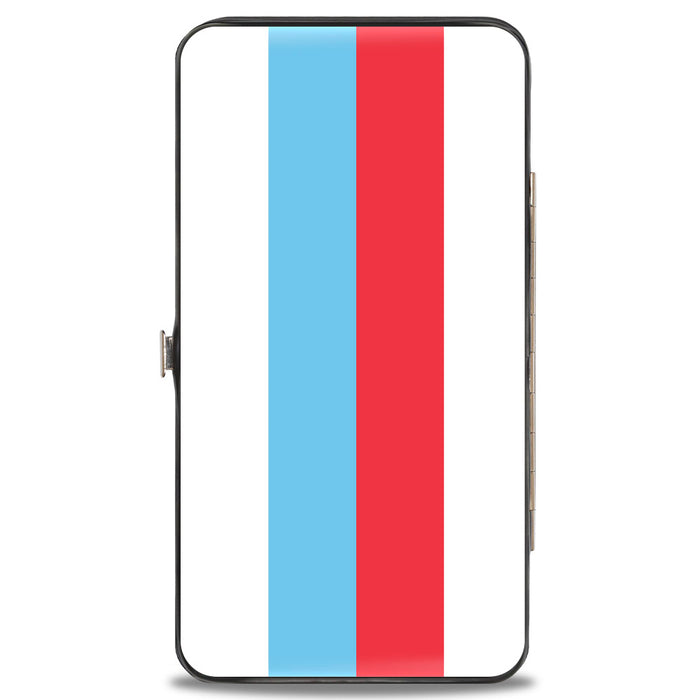 Hinged Wallet - Mocking SpongeBob Pose Stripe White Blue Red White Hinged Wallets Nickelodeon