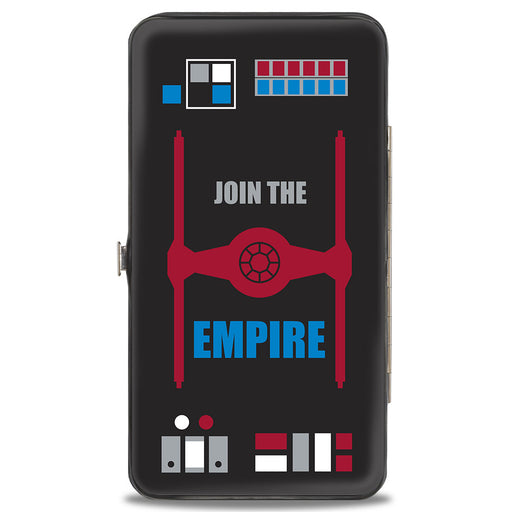 Hinged Wallet - Star Wars JOIN THE EMPIRE TIE Fighter Black Gray Red Blue Hinged Wallets Star Wars