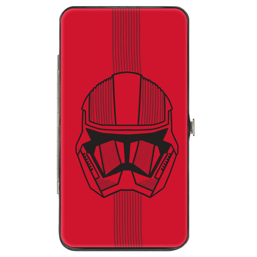 Hinged Wallet - Star Wars Sith Trooper Face + Sith Trooper Insignia2 Red Gray Black Hinged Wallets Star Wars