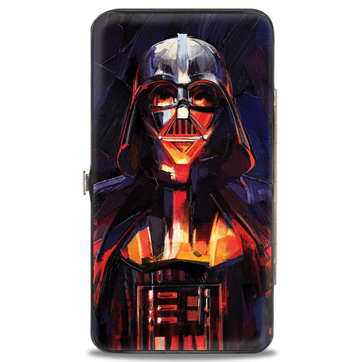 Hinged Wallet - Star Wars Darth Vader Brush Stroke Pose Black Hinged Wallets Star Wars