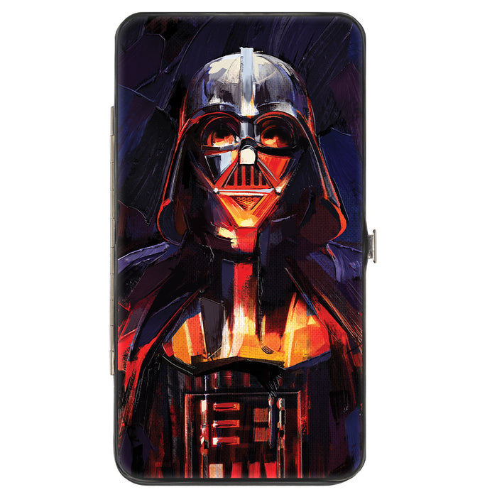 Hinged Wallet - Star Wars Darth Vader Brush Stroke Pose Black Hinged Wallets Star Wars