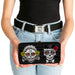 Hinged Wallet - Los Novios Black Gray White Multi Color Hinged Wallets Thaneeya McArdle