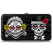 Hinged Wallet - Los Novios Black Gray White Multi Color Hinged Wallets Thaneeya McArdle