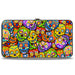 Hinged Wallet - Colorful Calaveras Stacked Multi Color Hinged Wallets Thaneeya McArdle