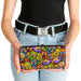 Hinged Wallet - Colorful Calaveras Stacked Multi Color Hinged Wallets Thaneeya McArdle