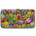 Hinged Wallet - Colorful Calaveras Stacked Multi Color Hinged Wallets Thaneeya McArdle