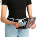 Hinged Wallet - Tranquility Beats Calaveras & Flowers Rays Black Multi Color Hinged Wallets Thaneeya McArdle