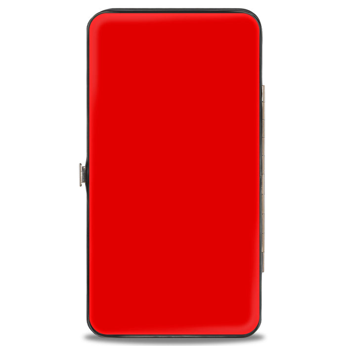 Hinged Wallet - Plain Red Hinged Wallets Buckle-Down