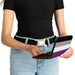 Hinged Wallet - Flag Asexual Black Gray White Purple Hinged Wallets Buckle-Down