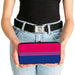 Hinged Wallet - Flag Bisexual Pink Purple Blue Hinged Wallets Buckle-Down