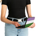 Hinged Wallet - Flag Genderqueer Lavender White Green Hinged Wallets Buckle-Down