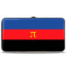 Hinged Wallet - Flag Polyamorous Pi Symbol Blue Red Black Yellow Hinged Wallets Buckle-Down