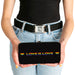 Hinged Wallet - LOVE IS LOVE Heart Black Rainbow Hinged Wallets Buckle-Down