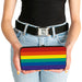 Hinged Wallet - Rainbow Print Hinged Wallets Buckle-Down