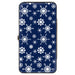 Hinged Wallet - Snowflakes Blue White Hinged Wallets Buckle-Down