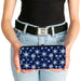 Hinged Wallet - Snowflakes Blue White Hinged Wallets Buckle-Down