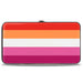 Hinged Wallet - Flag Lesbian Five Stripe Oranges White Pinks Hinged Wallets Buckle-Down