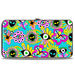 Hinged Wallet - Funky Alien Flowers Aqua Blue/Multi Color Hinged Wallets Buckle-Down