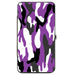 Hinged Wallet - Camo Purple Black Gray White Hinged Wallets Buckle-Down