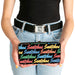 Hinged Wallet - SNATCHED Script Black/Multi Color Hinged Wallets Buckle-Down