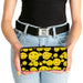 Hinged Wallet - Smiley Face Splatter Scattered Black/Yellow Hinged Wallets Buckle-Down