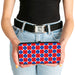 Hinged Wallet - Smiley Sad Face Checker Red/White/Blue Hinged Wallets Buckle-Down