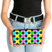 Hinged Wallet - Smiley Sad Face Checker Multi Color/White Hinged Wallets Buckle-Down