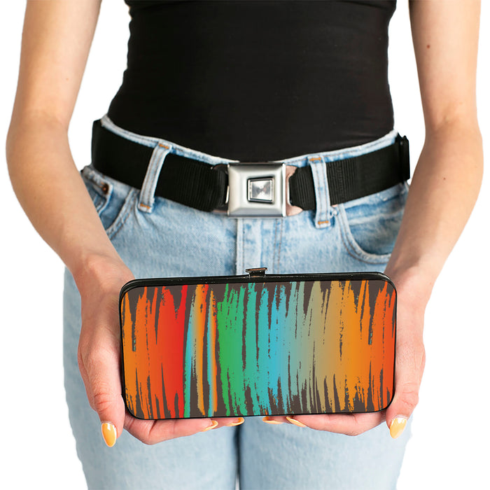 Hinged Wallet - Scribble Zarape Fade Brown/Multi Color Hinged Wallets Buckle-Down