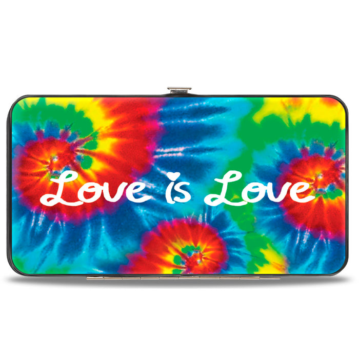 Hinged Wallet - LOVE IS LOVE BD Tie Dye White Hinged Wallets Buckle-Down