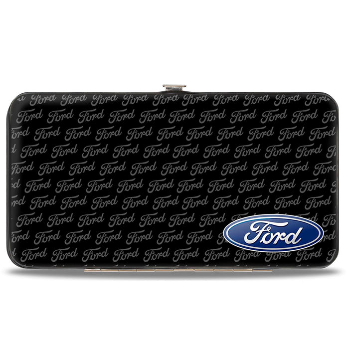 Hinged Wallet - Ford Oval CORNER w Text Hinged Wallets Ford