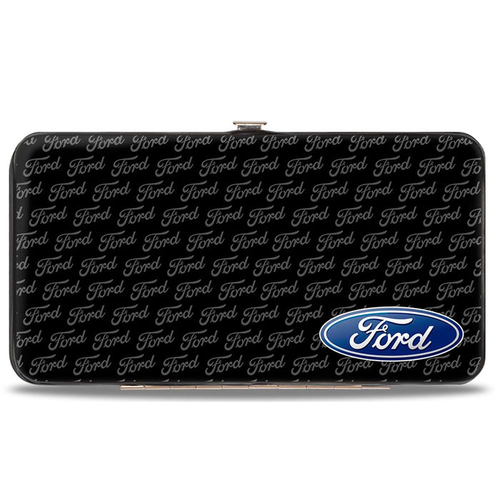 Hinged Wallet - Ford Oval CORNER w Text Hinged Wallets Ford