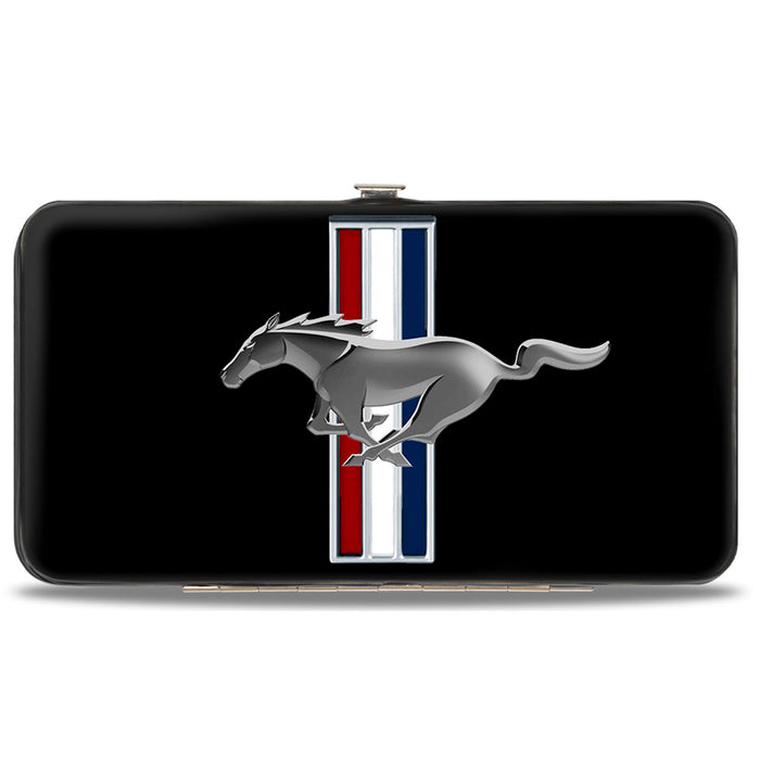 Hinged Wallet - Ford Mustang w Bars Logo CENTERED Hinged Wallets Ford