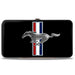 Hinged Wallet - Ford Mustang w Bars Logo CENTERED Hinged Wallets Ford