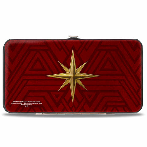 Hinged Wallet - Wonder Woman 2017 Icon + Tiara Star Reds/Golds Hinged Wallets DC Comics