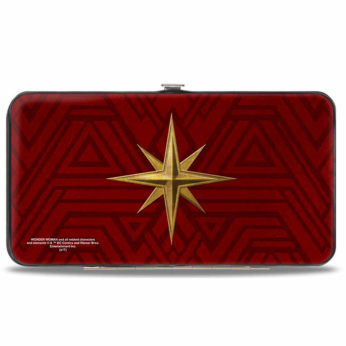 Hinged Wallet - Wonder Woman 2017 Icon + Tiara Star Reds/Golds Hinged Wallets DC Comics