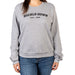 Women's Crew Neck Sweatshirt - BUCKLE-DOWN EST. 1990 Athletic Heather Gray Apparel Buckle-Down, Inc.   