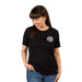 Women's T-Shirt - Buckle-Down Round Wings Logo and Buckle-Down Wings Logo Black Heather/White Apparel Buckle-Down, Inc.   