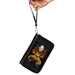 PU Zip Around Wallet Rectangle - Avatar the Last Airbender Aang Meditating Pose Bending Elements Icons Black Grays Clutch Zip Around Wallets Nickelodeon   